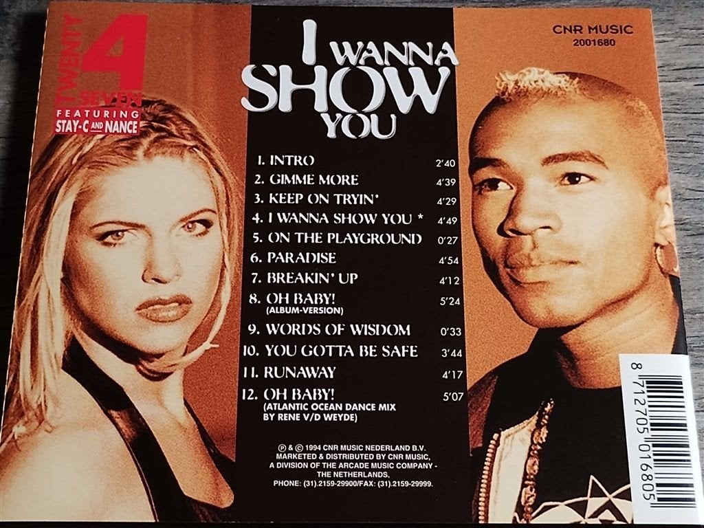Twenty 4 Seven Ft. Stay-C And Nance ‎- I Wanna Show You, Cd's en Dvd's, Ophalen of Verzenden, Zo goed als nieuw, Disco