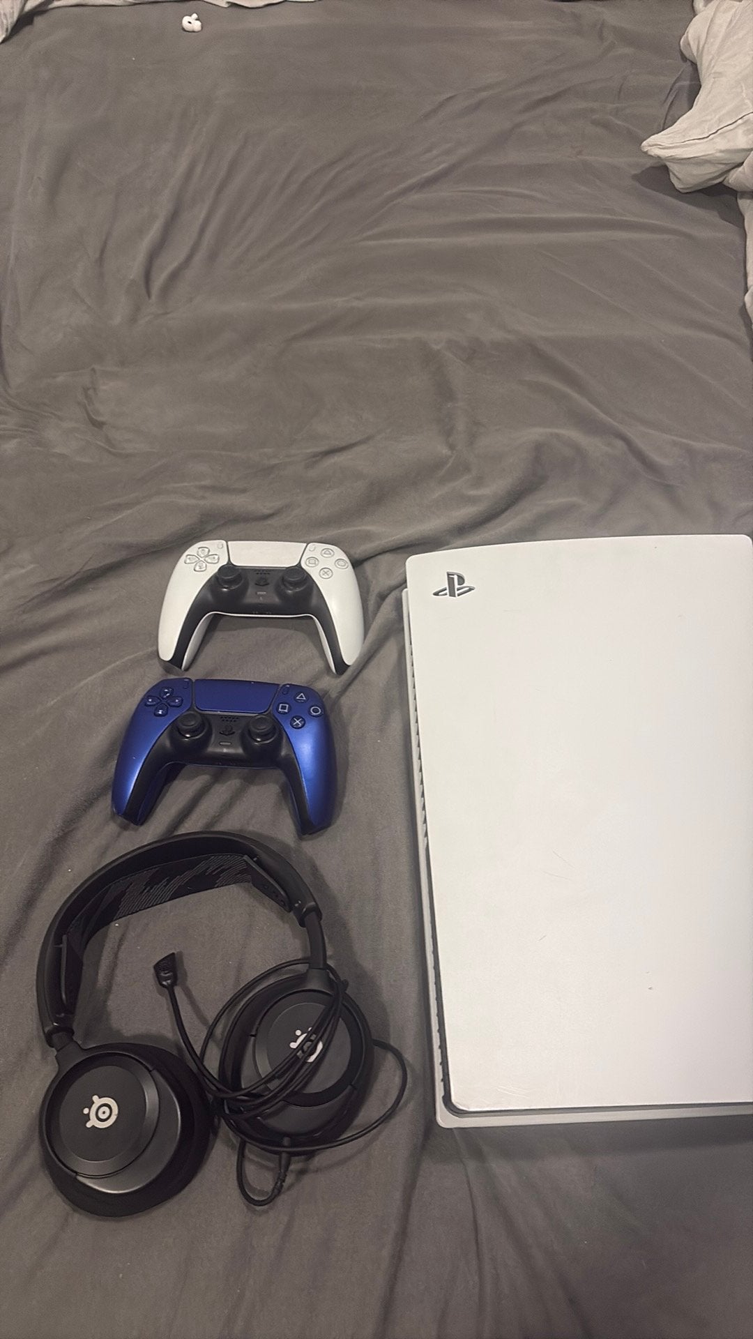 Ps5 digetaal edition met 2 controllers, Spelcomputers en Games, Ophalen, Gebruikt, Playstation 5 Digital