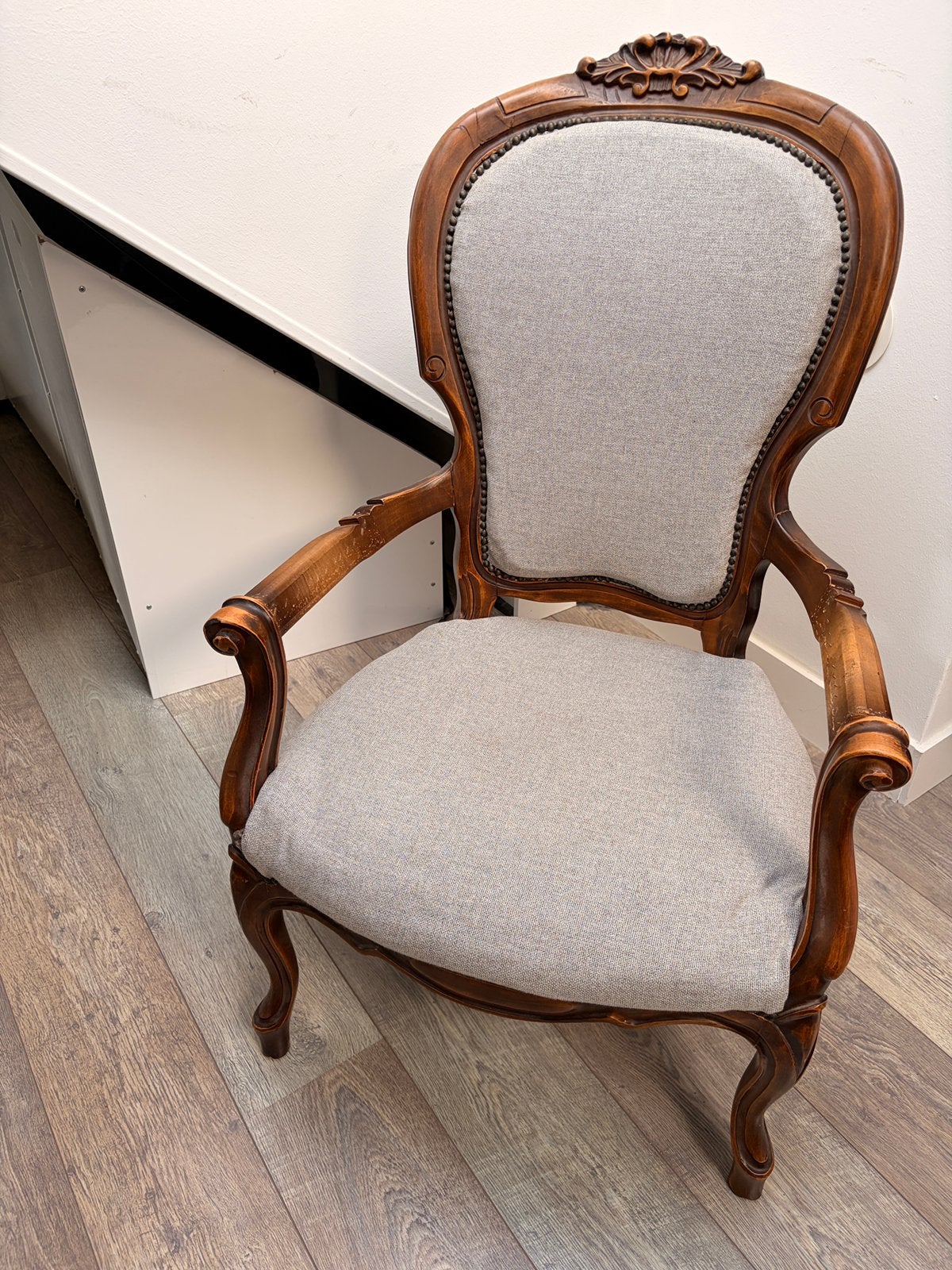 Leuke oude stoel, Ophalen, Hout, Gebruikt, Bruin