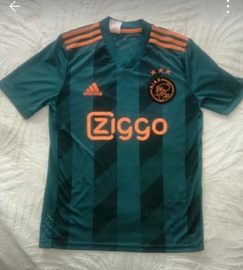 Ajax uitshirt 2019/2020 - Groen/Oranje - maat L 13/14 jaar, Maat L, Ophalen of Verzenden, Zo goed als nieuw, Shirt