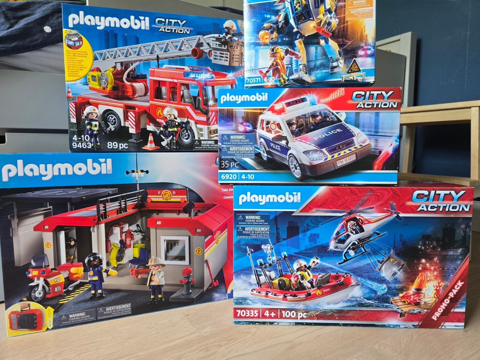 Playmobil City Action sets - Brandweer, Politie, Redding, Ophalen