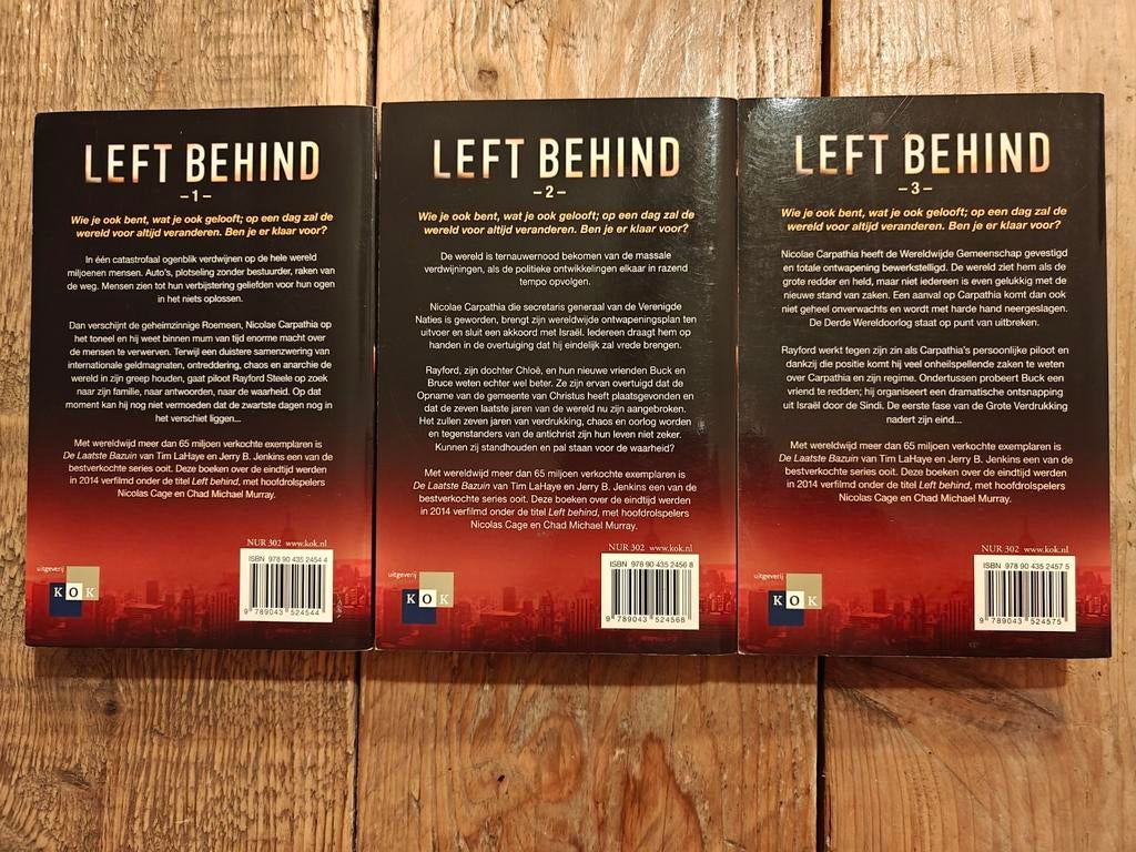 De 1e 3 Delen van de serie: Left Behind., Ophalen of Verzenden, Zo goed als nieuw