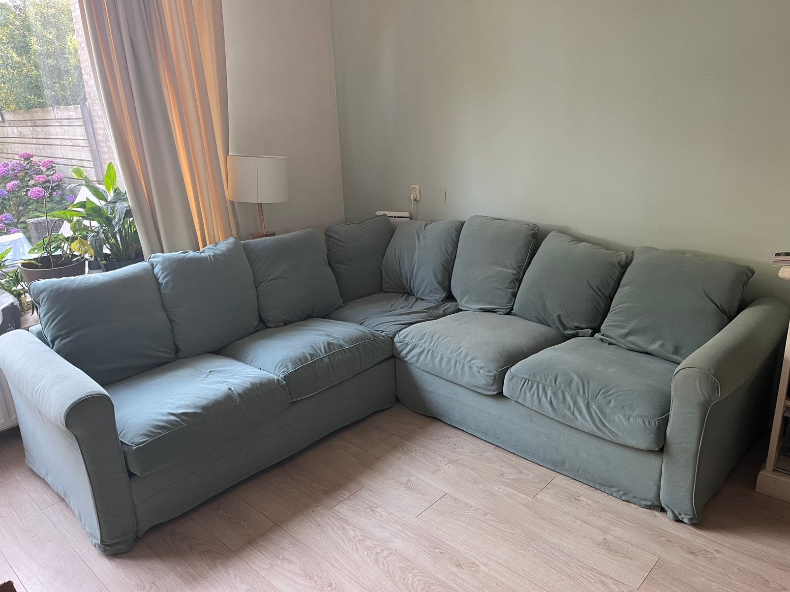 Ikea gronlid bank TEAB moet weg ivm verhuizing, Huis en Inrichting, Ophalen, Gebruikt, Stof, Scandinavisch