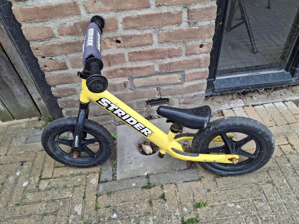 Gele strider loopfiets, Ophalen, Gebruikt, Loopfiets