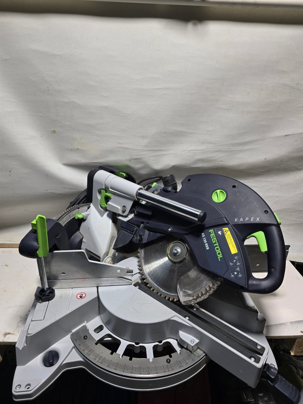 Festool KS 120 REB KAPEX Afkortzaag - 1600W - 260mm, Festool bouw gereedschap, Ophalen of Verzenden, Zo goed als nieuw, N.v.t