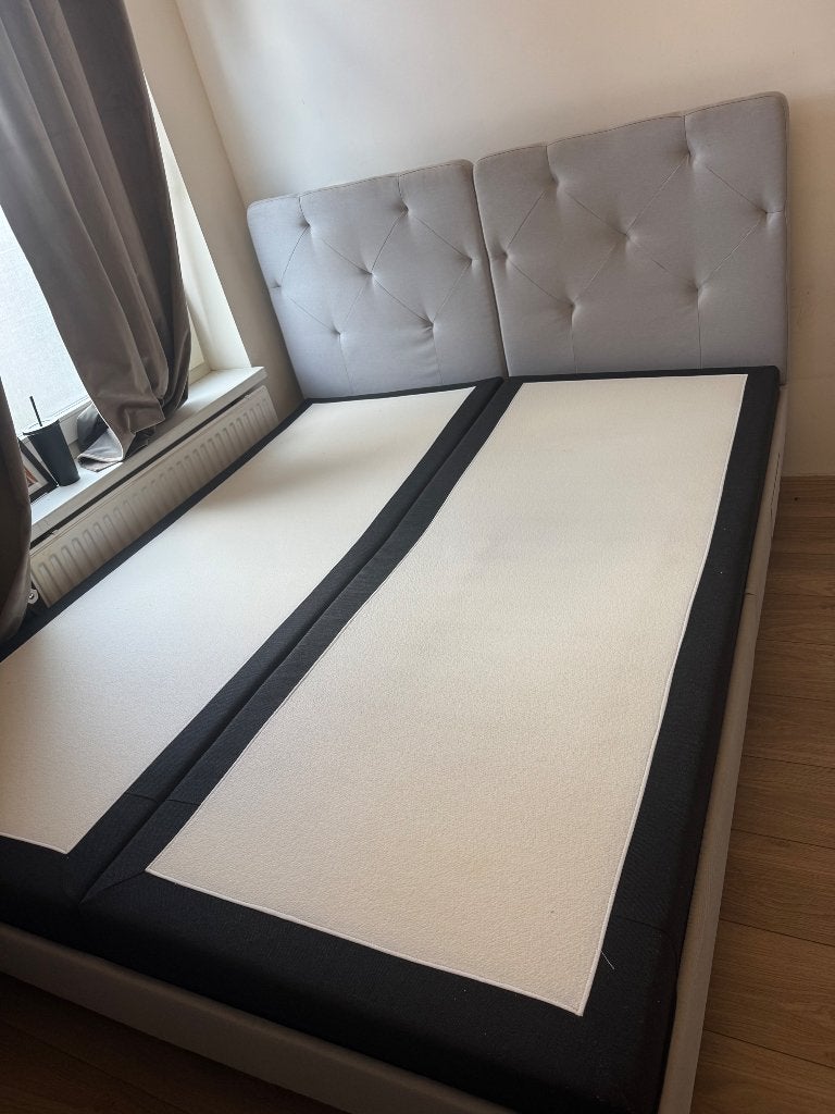 Emma sleep orginal bed, Huis en Inrichting, Slaapkamer | Bedden, Ophalen, Tweepersoons, Zo goed als nieuw, Grijs