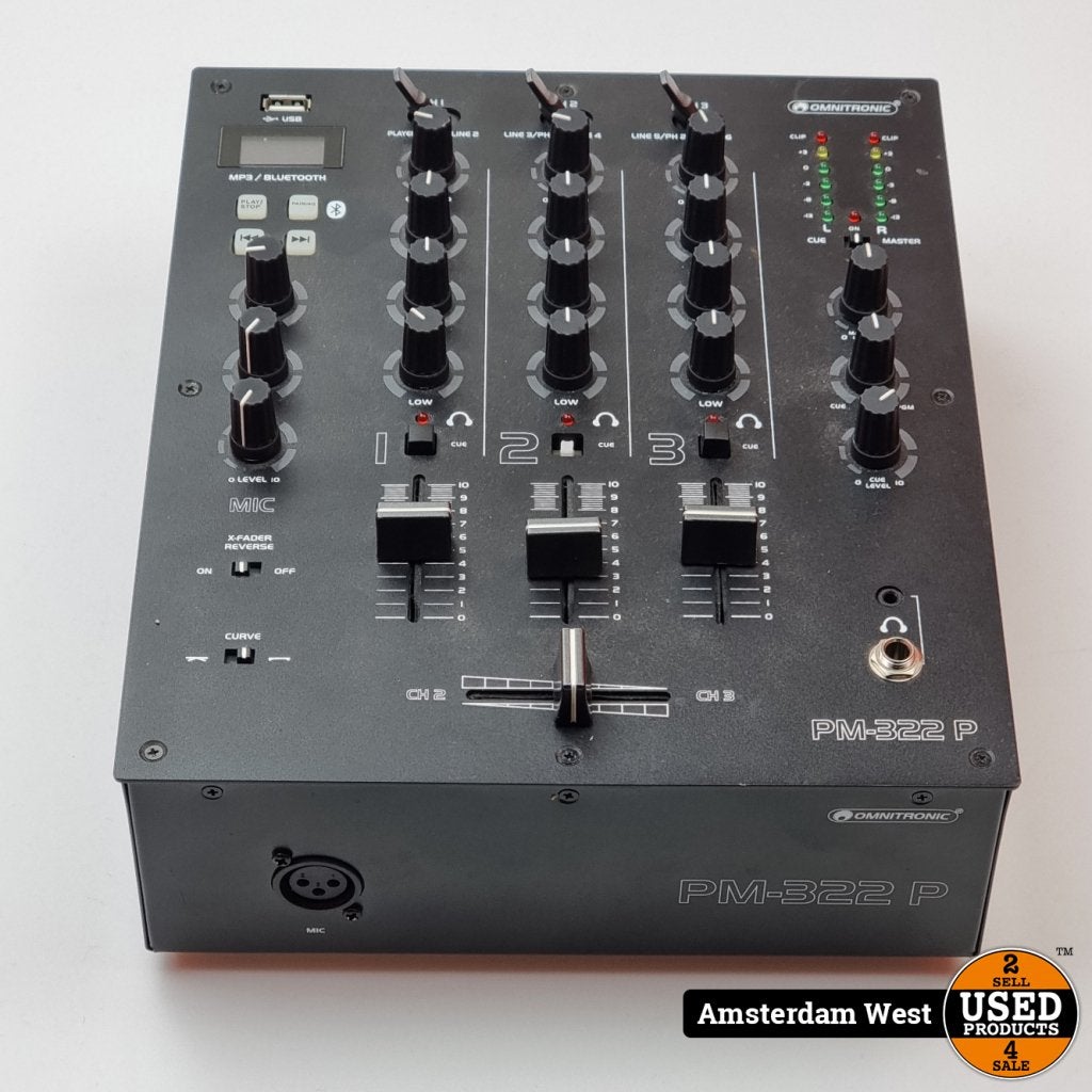 Omnitronic PM-322P DJ Mixer | Nette Staat, Flex Ltd., Gebruikt, https://flex.com/contact-us, Nobelstraat 10, 5807 GA Oostrum LB, Limburg, Nederland