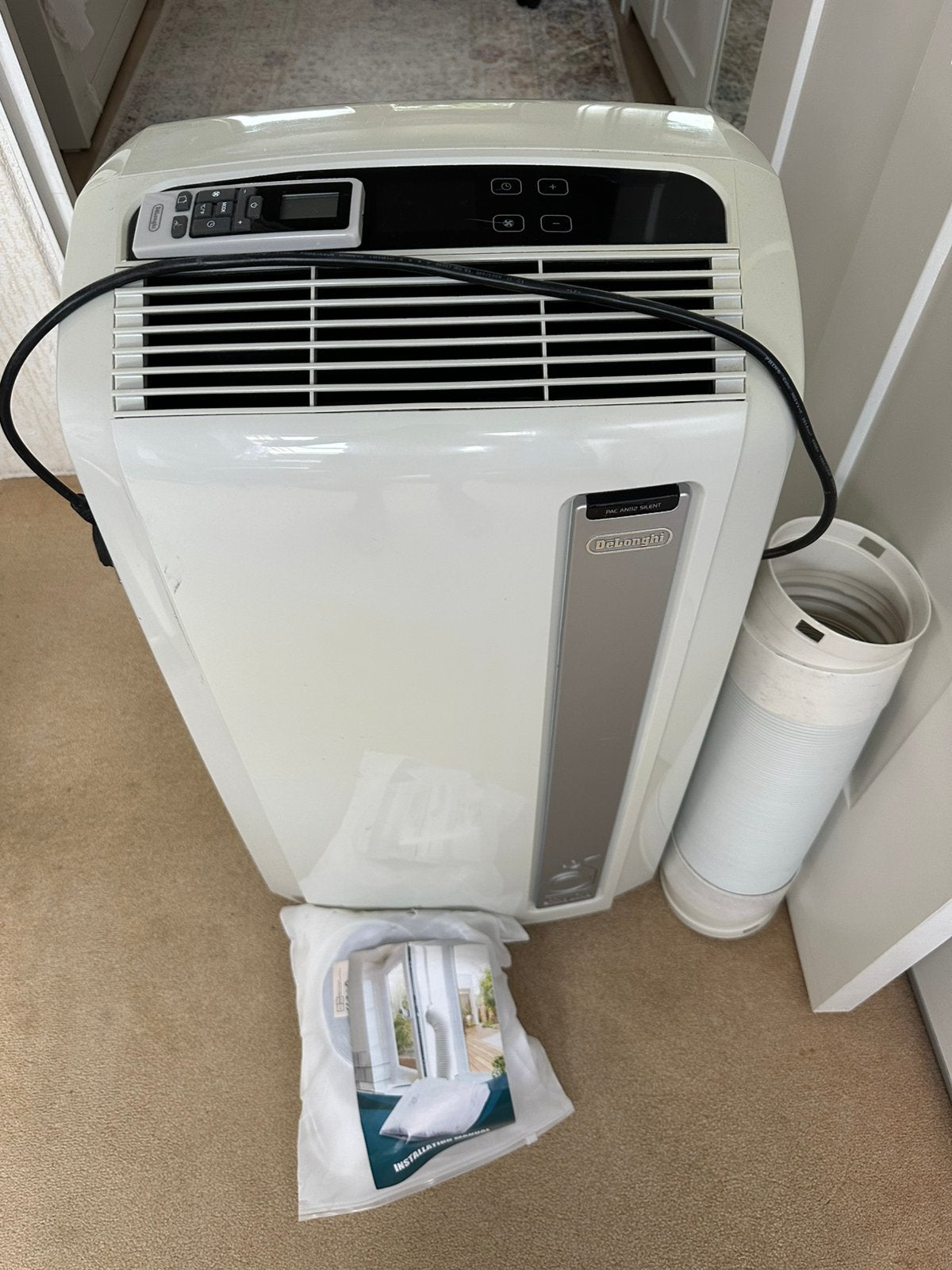 De'Longhi PAC AN112 Silent Mobiele Airco, Ophalen, 3 snelheden of meer, Zo goed als nieuw, Koelen en Ontvochtigen
