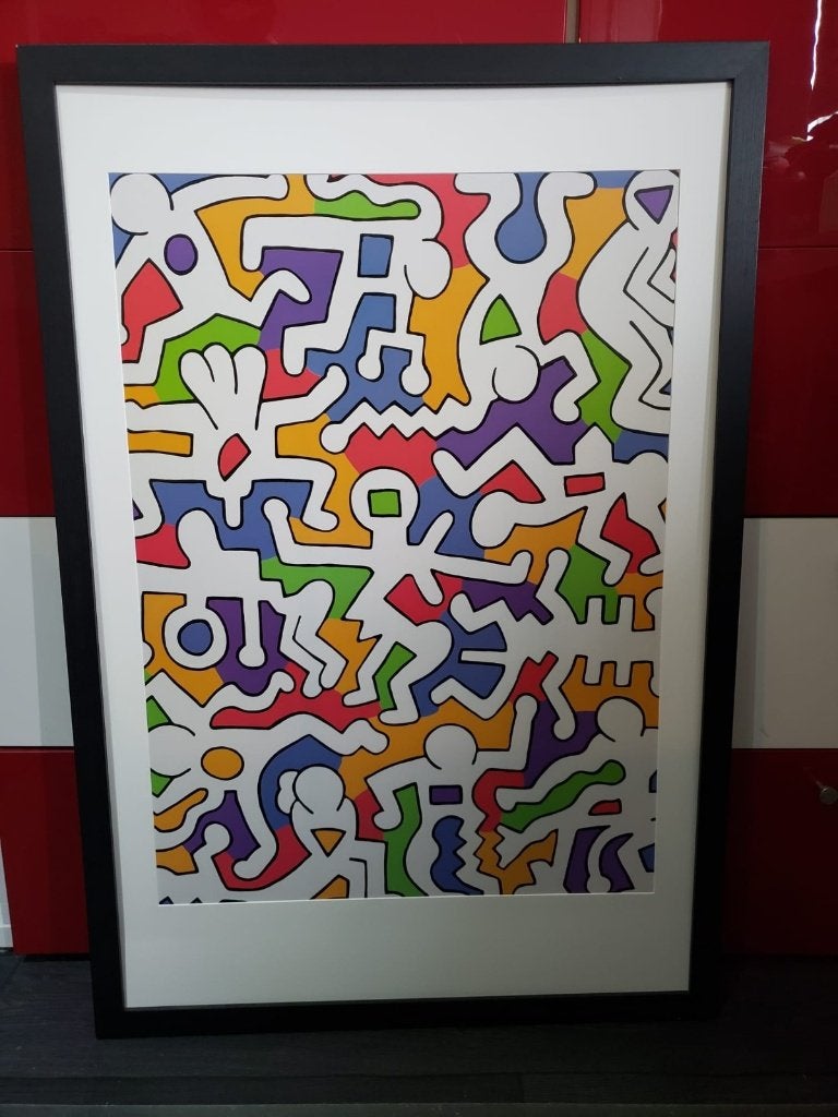 Keith haring, Ophalen of Verzenden, 75 – 100, 50 tot 75 cm, Print