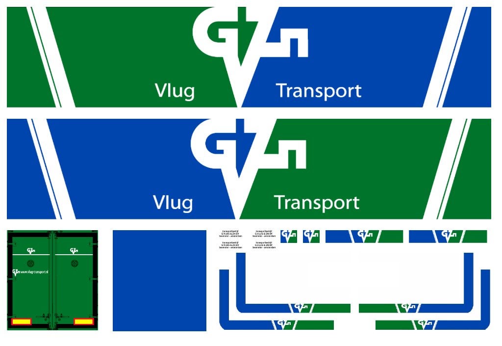 Vrachtauto decal 1:50 Vlug transport ( trailer ), Hobby en Vrije tijd, Modelauto's | 1:50, Verzenden, Nieuw, Bus of Vrachtwagen