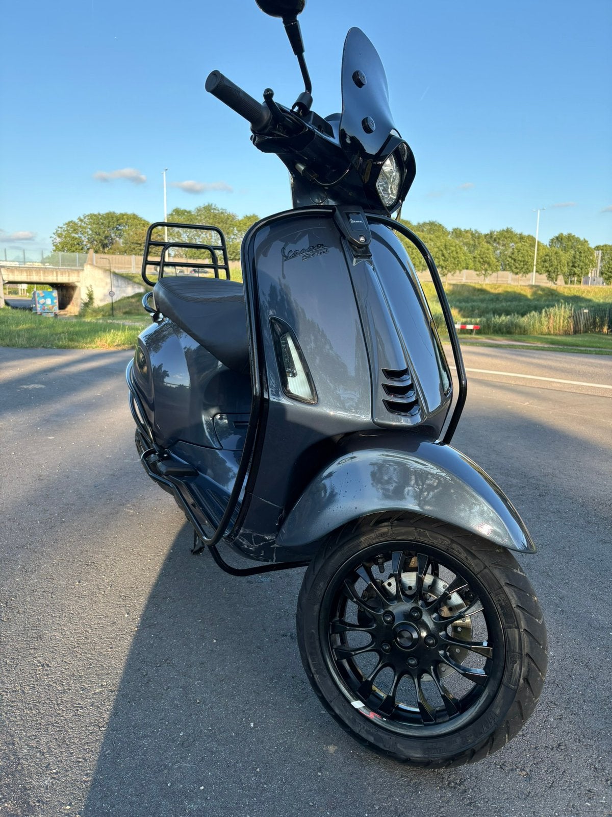 Vespa Sprint Storm Bay Blue | E5 | Snor | 2023 |1e eigenaar, Ophalen of Verzenden, Zo goed als nieuw, Benzine, 50 cc
