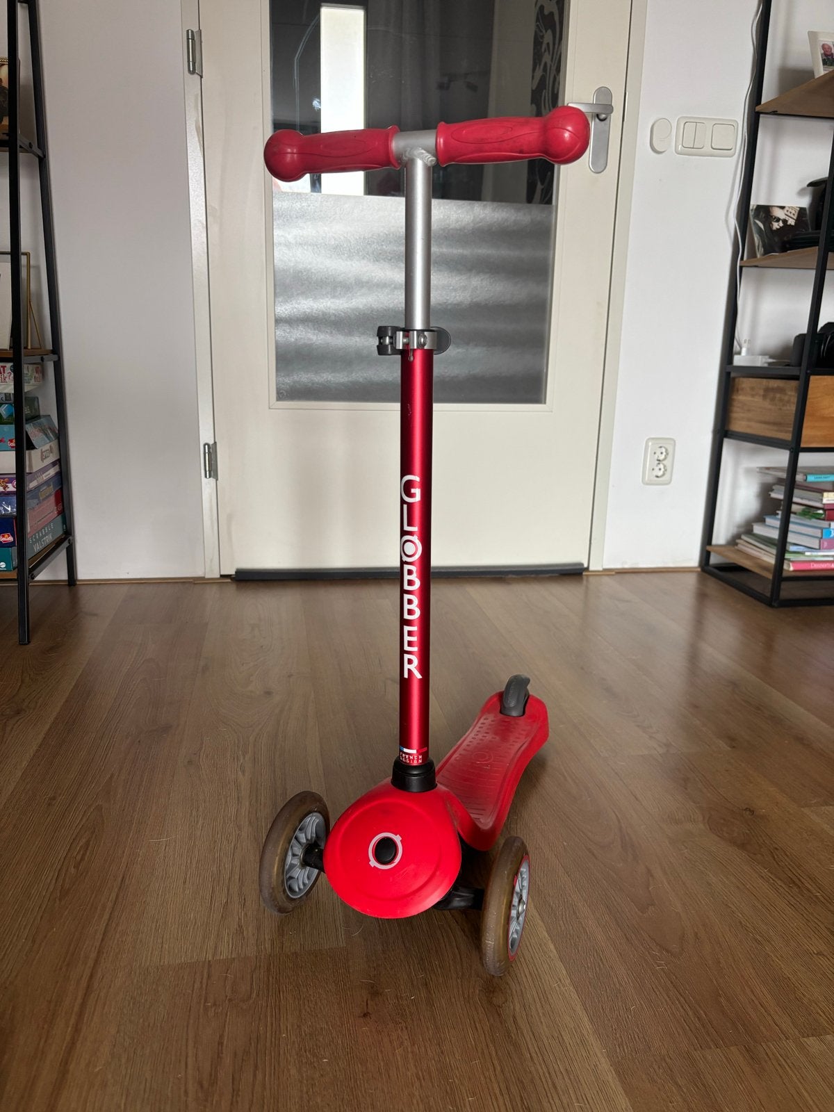 Globber driewieler step rood, Fietsen en Brommers, Steps, Ophalen, Gebruikt, Gewone step