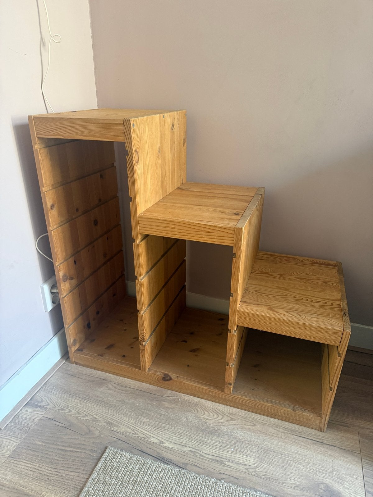 2 stuks Houten trapkast / opbergmeubel, Huis en Inrichting, Kasten | Overige, Ophalen, Gebruikt