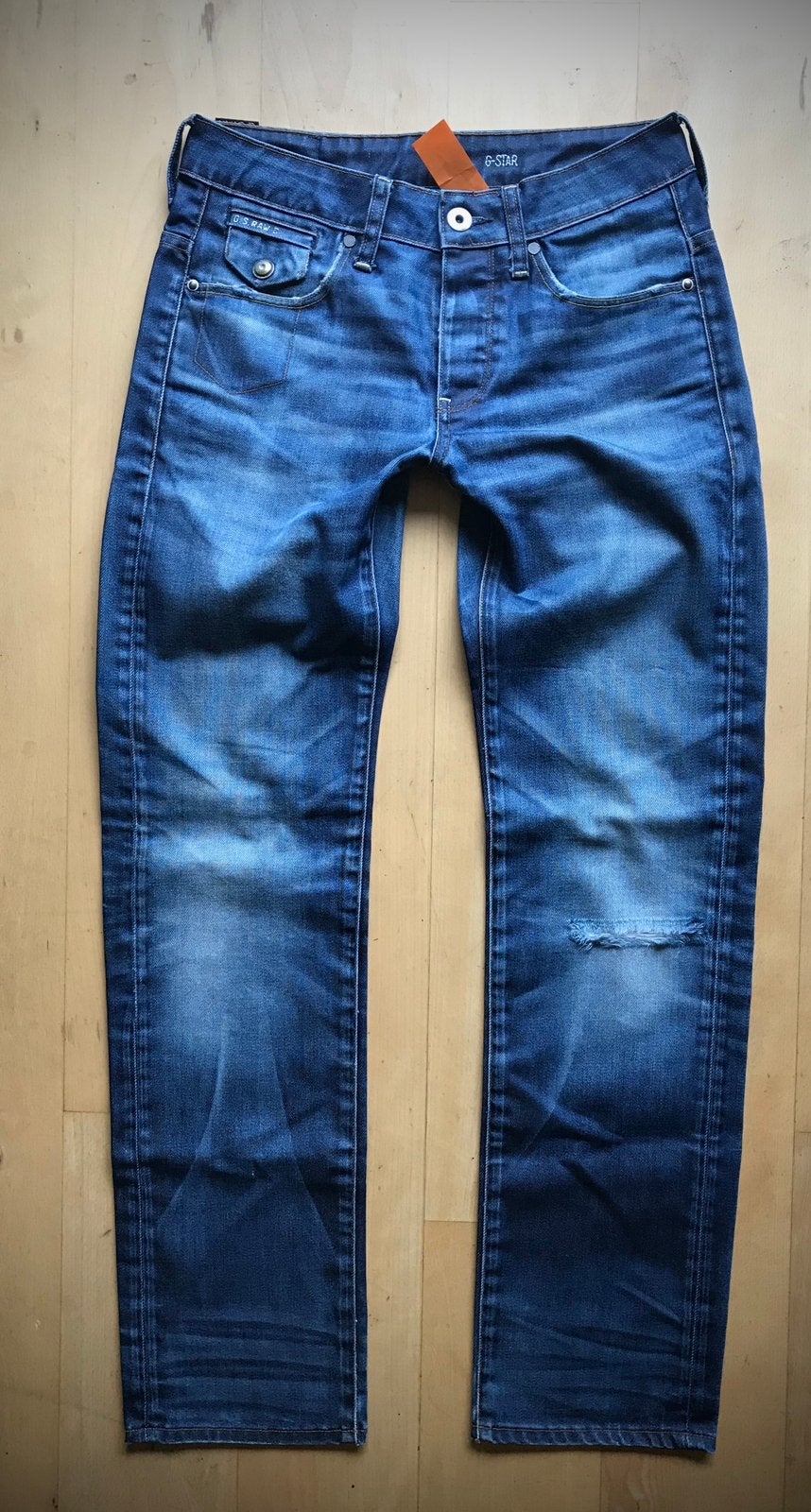 G Star Raw Morris Low Straight jeans W28 L32, Kleding | Heren, Ophalen of Verzenden, Zo goed als nieuw, Blauw, W32 (confectie 46) of kleiner