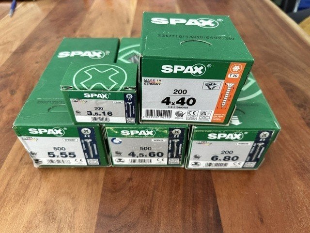 Schroeven Spax en Heco (nieuw), Doe-het-zelf en Verbouw, Ophalen of Verzenden, Nieuw, 50 tot 100 mm, Schroeven