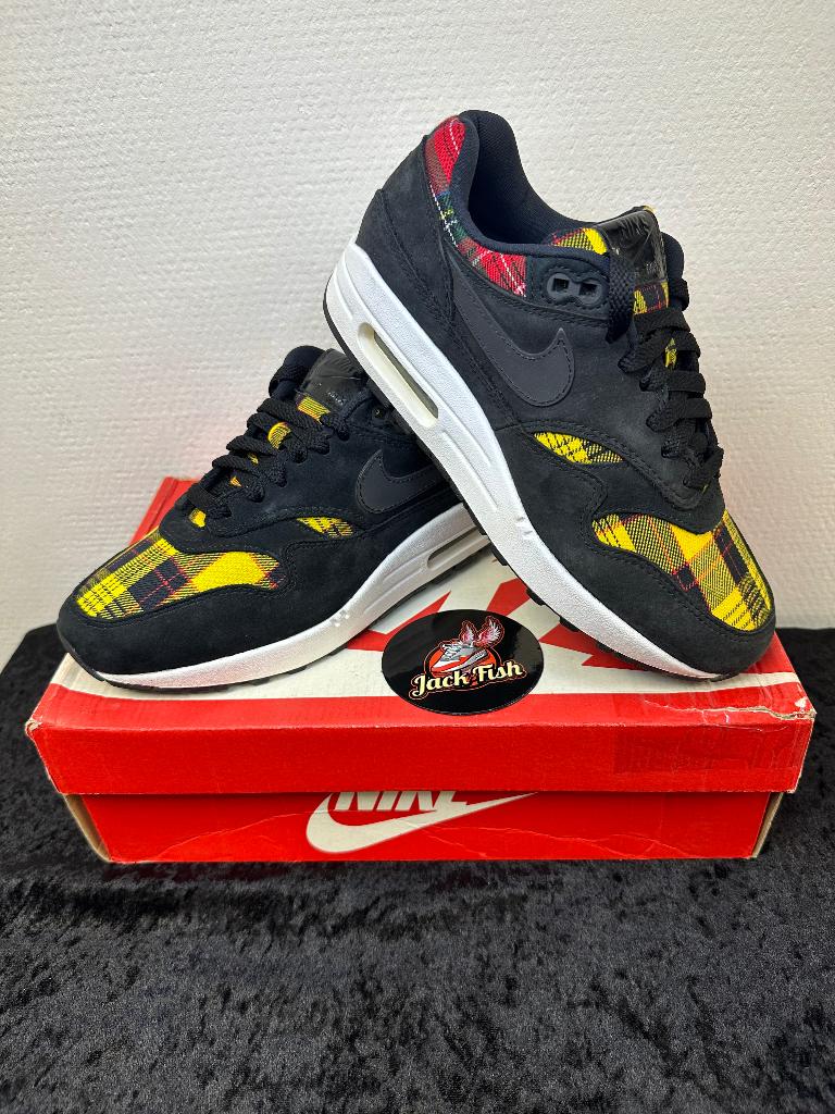 Nike air Max 1 Tartan Black - size 38, Zwart, Nieuw, Ophalen of Verzenden, Sneakers of Gympen