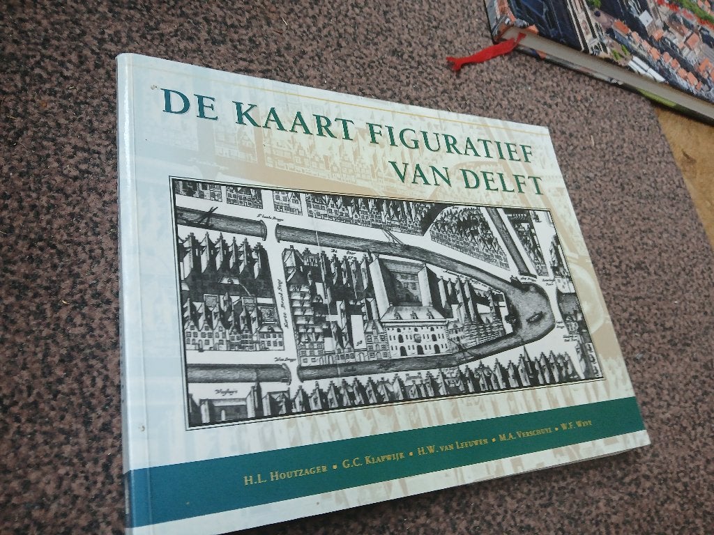 De kaart figuratief van Delft GROOT BOEK (GP-97), Boeken, Geschiedenis | Stad en Regio, Ophalen, Gelezen