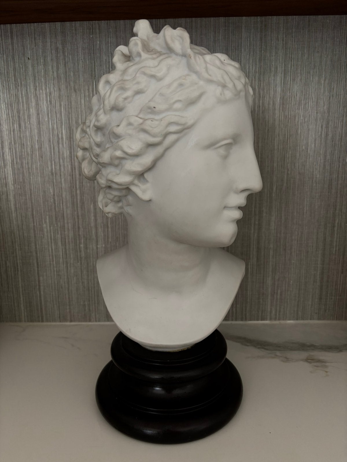 Luxe zware buste Venus van Medici - gegoten marmer 43cm, Ophalen, Zo goed als nieuw