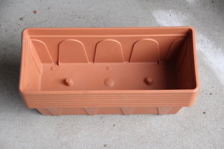 bloembakken kunststof terra cotta kleur, Ophalen, Kunststof, Minder dan 30 cm, Minder dan 60 cm