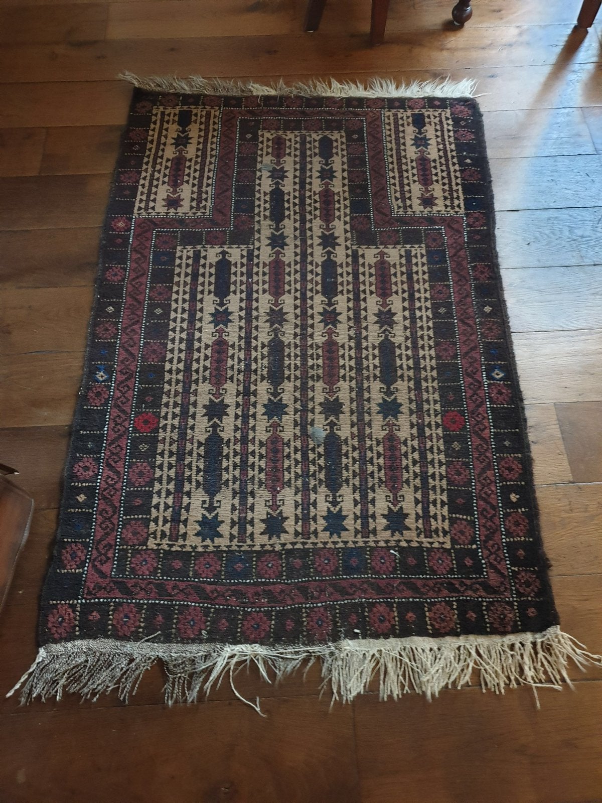 Antiek Perzisch tapijt ❤️ Prachtige kleuren bohemian, Antiek en Kunst, Antiek | Kleden en Textiel, Ophalen of Verzenden