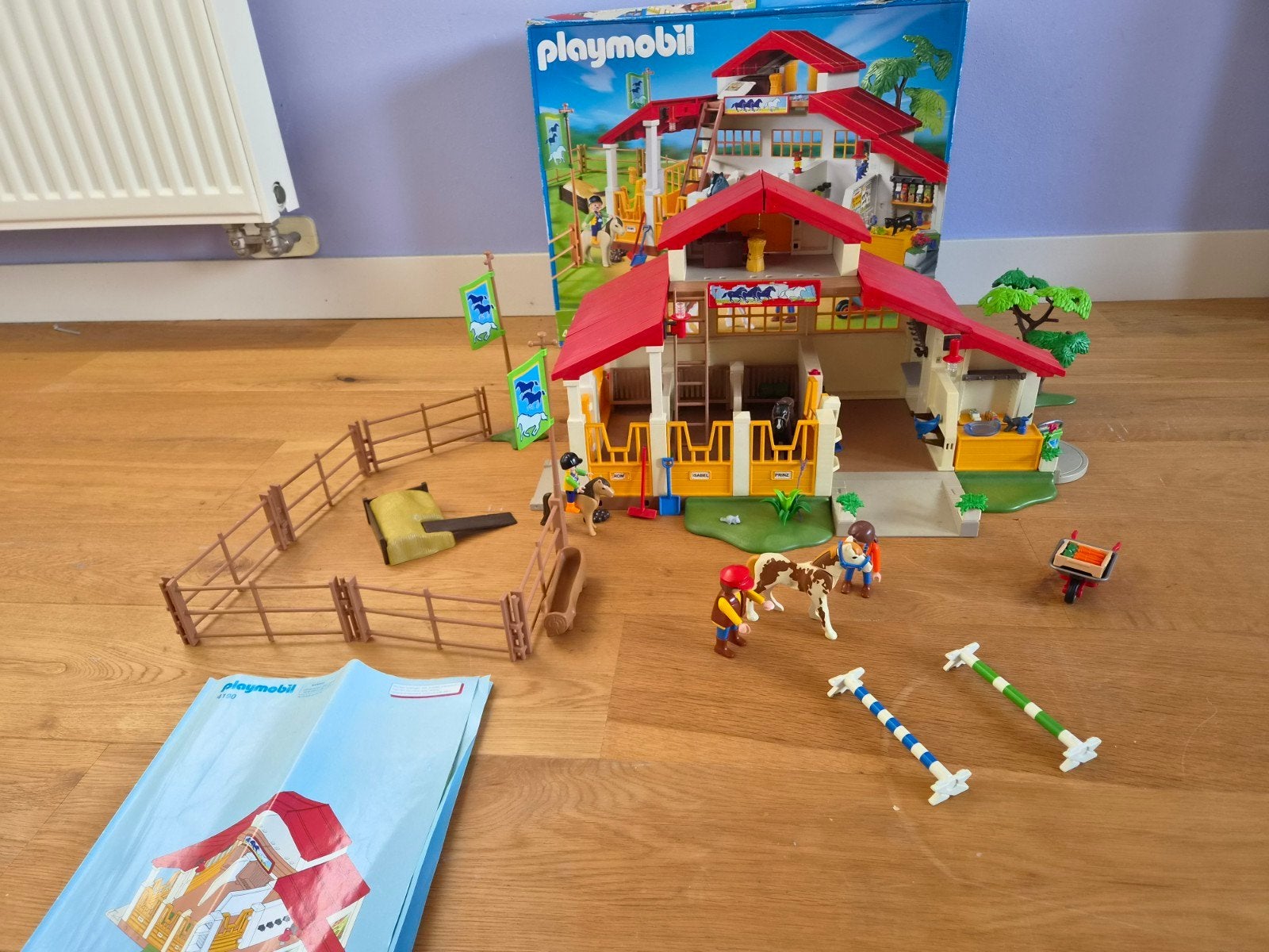 Playmobil Paardenmanege 4190 met extra's, Ophalen, Gebouw, Complete set, Zo goed als nieuw