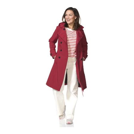 Happy Rain Days - Dames Donkerrode Trenchcoat Geneve - ma..., Overige kleuren, Info@happyrainydays.nl, Maat 42/44 (L), Jaagpad 32 1059 BP Amsterdam