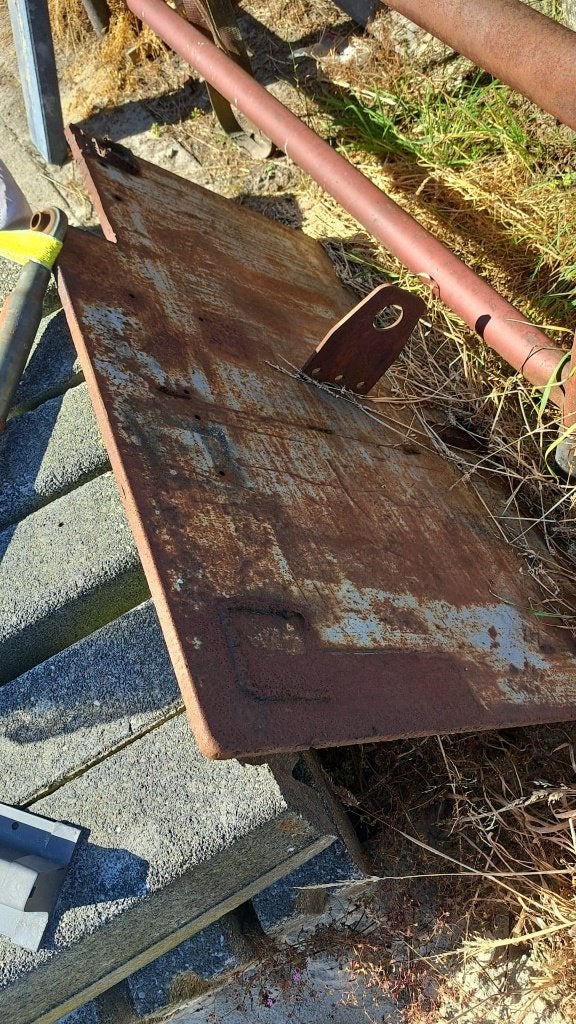 plaat ijzer, Ophalen, Gebruikt, IJzer