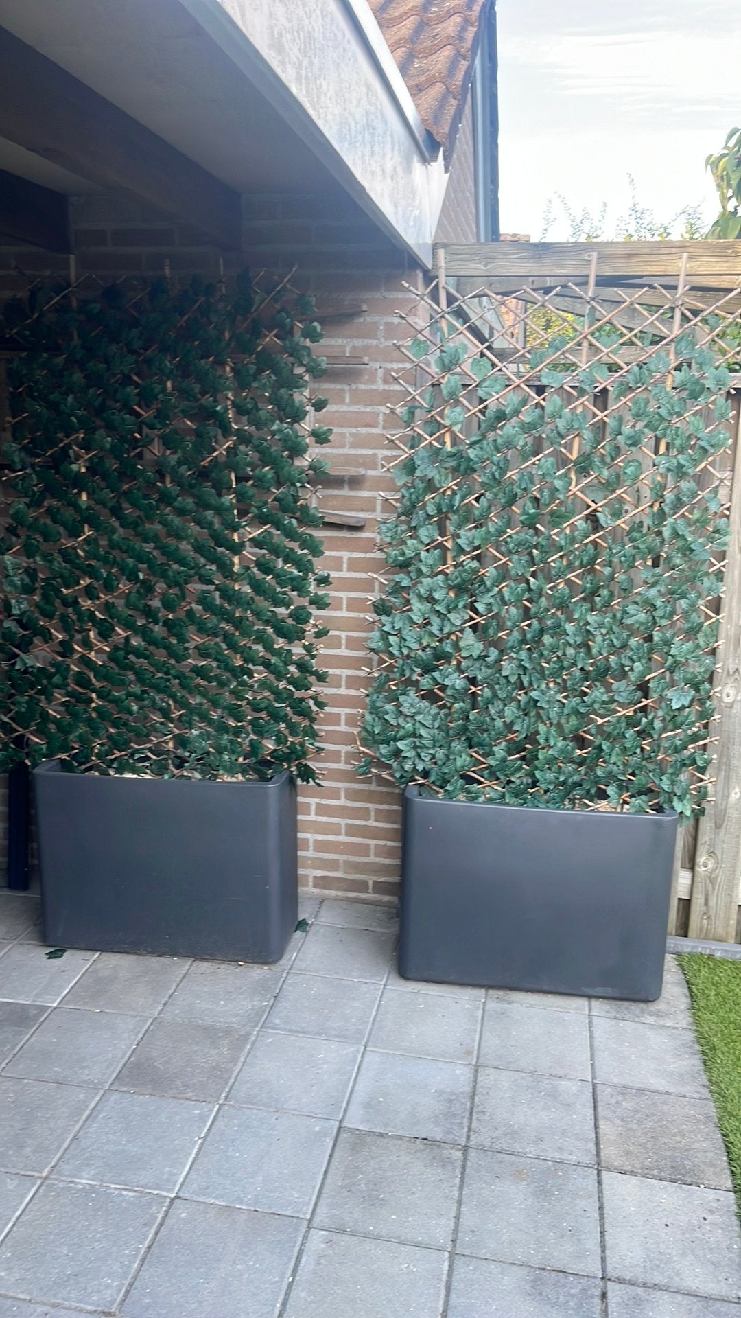 3x Elho verrijdbare plantenbakken, Ophalen, Kunststof, Gebruikt, Minder dan 100 cm