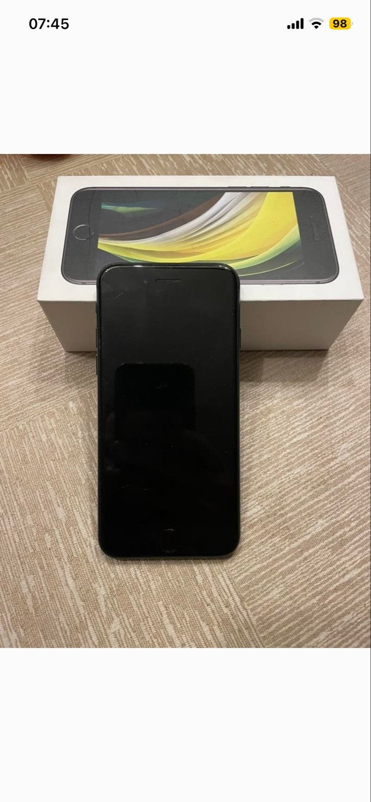 iPhone SE (2020) 64GB Zwart - Zo goed als nieuw, Telecommunicatie, Mobiele telefoons | Apple iPhone, Zwart, Ophalen of Verzenden