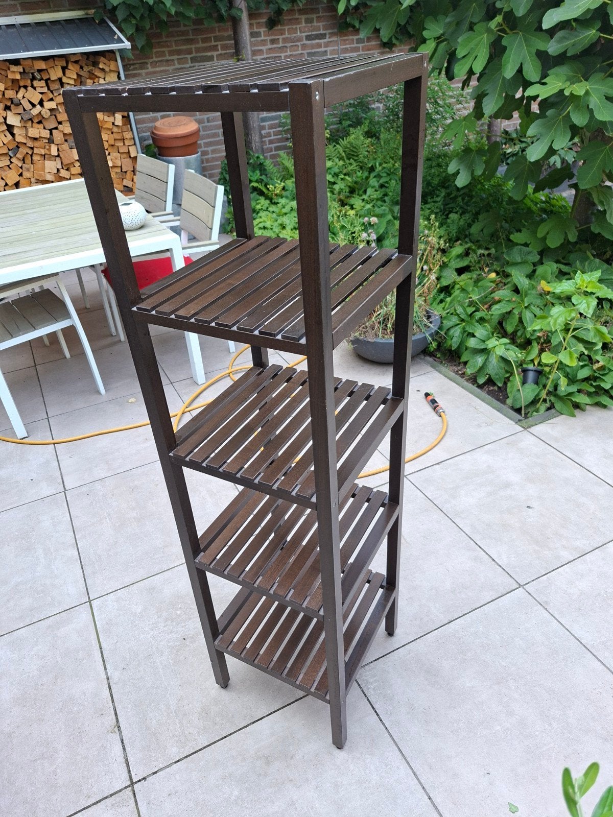 IKEA Molger badkamerrek/opbergrek - Donkerbruin, Ophalen, Gebruikt