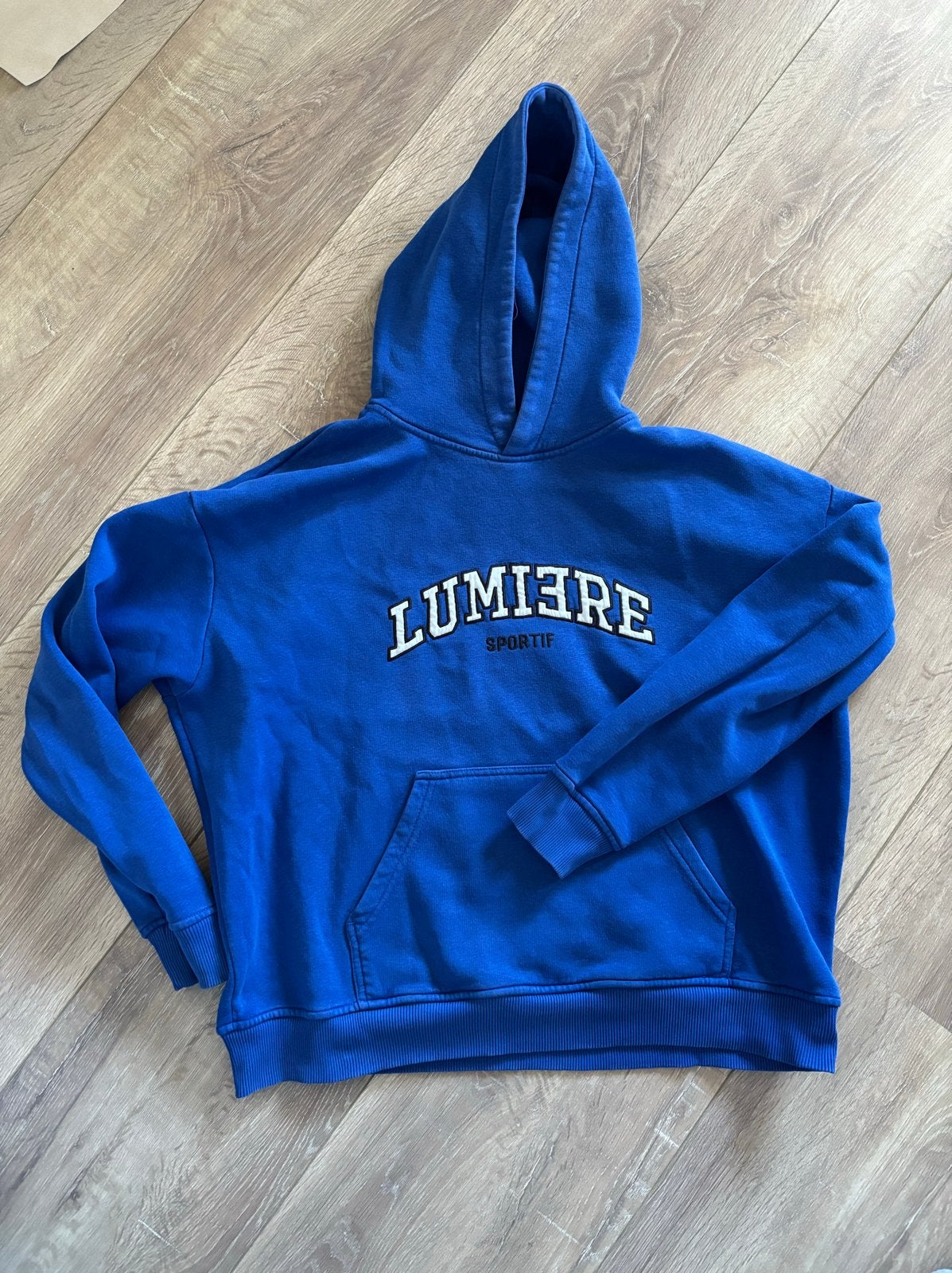 Lumiere Sportif hoodie - Blauw - Maat XS, Kleding | Dames, Ophalen of Verzenden, Gedragen, Maat 34 (XS) of kleiner, Blauw