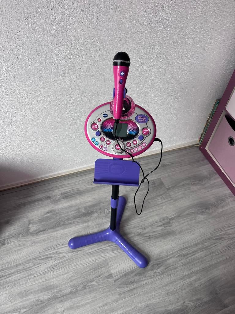 VTech Kidi SuperStar LightShow Microfoon Karaoke Set, Kinderen en Baby's, Speelgoed | Vtech, Zo goed als nieuw, Ophalen