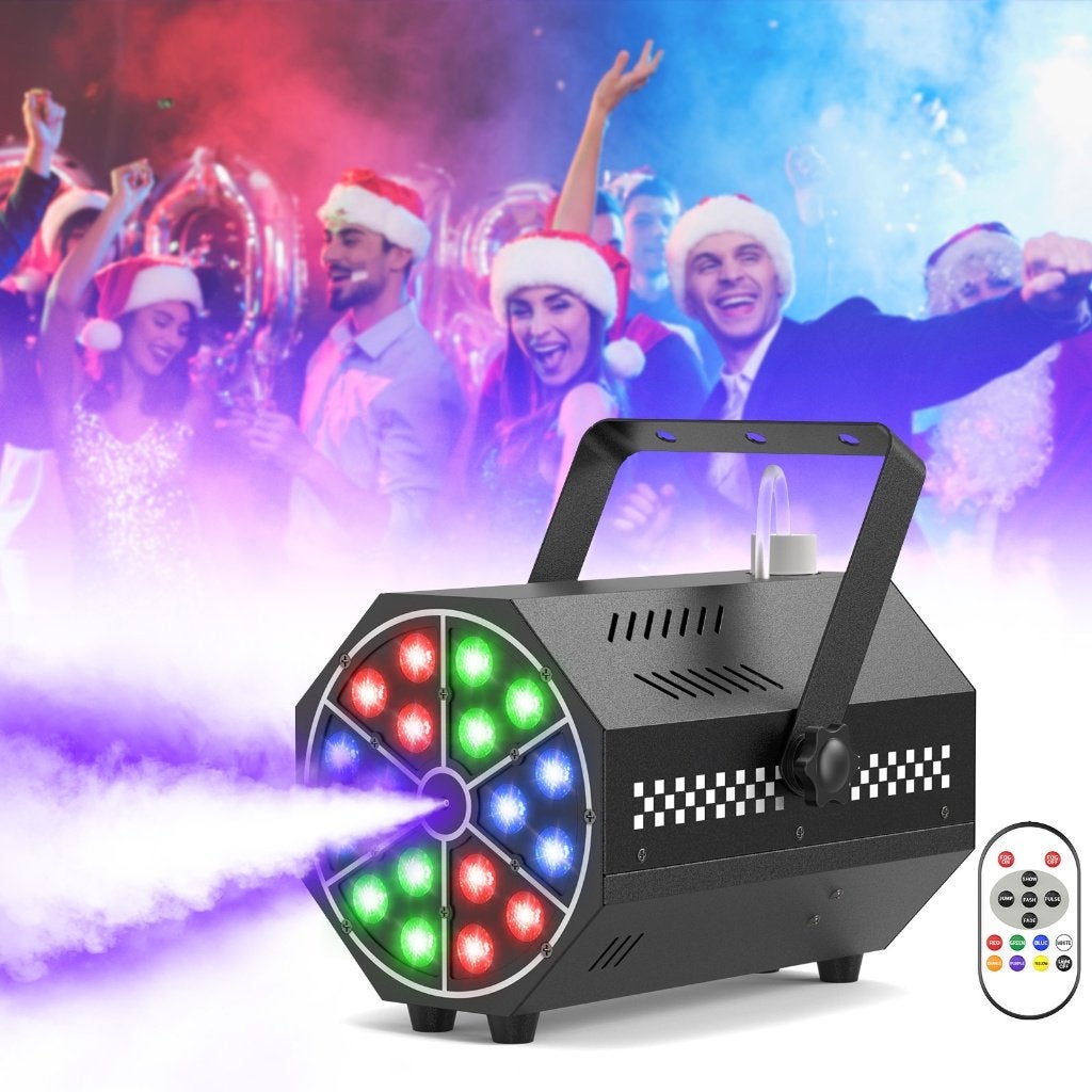 DJLicht 500W rookmachine met 18 leds en afstandsbediening, Geluidgestuurd, Nieuw, Ophalen of Verzenden, .