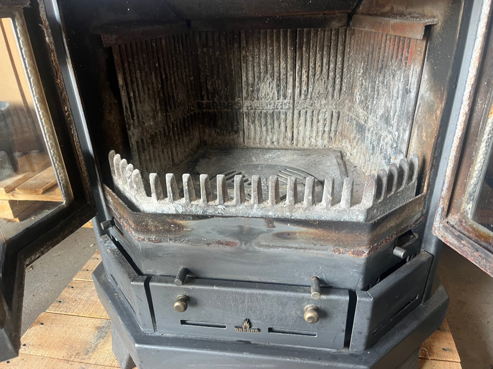 Barbas rosolo7 kw houtkachel, Ophalen, Zo goed als nieuw, Hout, Houtkachel