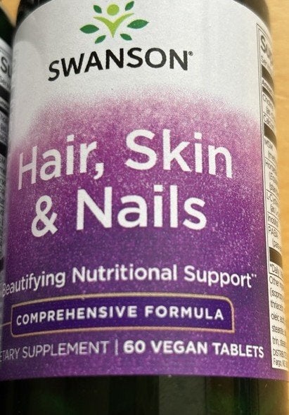 Hair, Skin & Nails - 60 VEGAN tabletten-Swanson+1 pot gratis, Ophalen of Verzenden, Nieuw, Overige typen