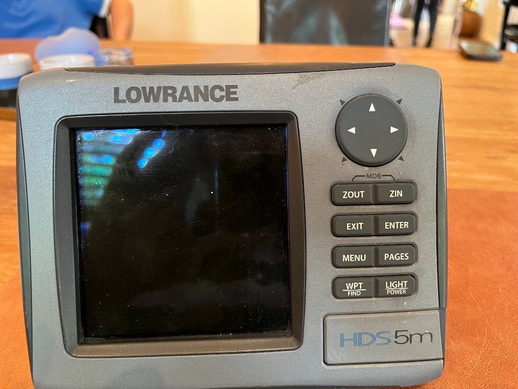 Lowrance HDS 5M Kaartplotter, Ophalen, Gebruikt, Kaartplotter of Fish Finder