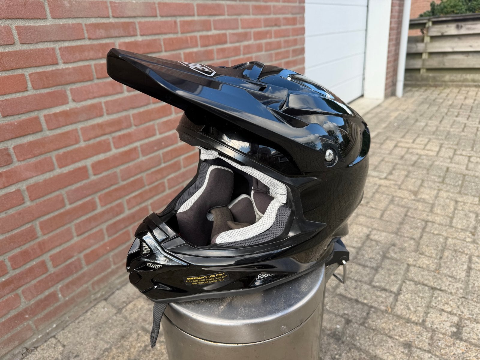 Shoei VFX-W - Glanzend Zwart, Motoren, XS, Ophalen of Verzenden, Shoei, Tweedehands