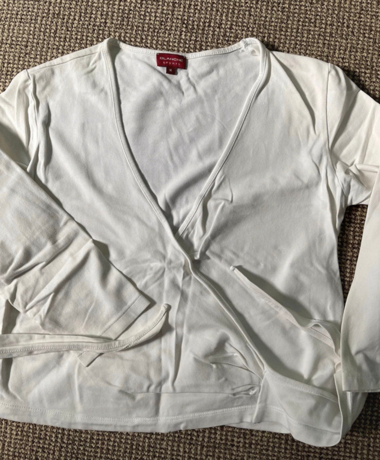 Leuke witte Wikkeltop van Blanche M, Maat 38/40 (M), Wit, Ophalen of Verzenden, Zo goed als nieuw