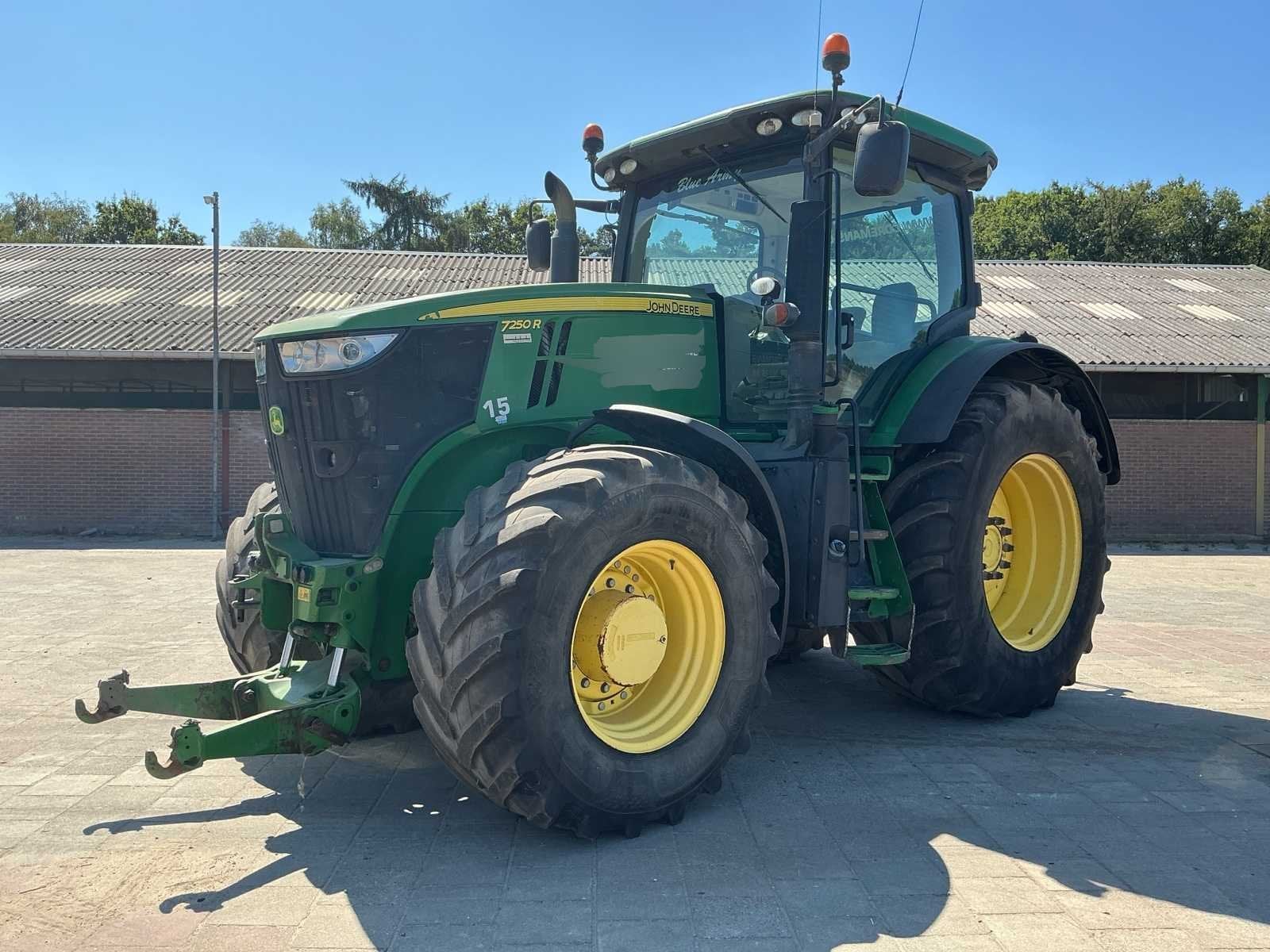 2016 John Deere 7250R Vierwielaangedreven landbouwtractor, Gebruikt, John Deere