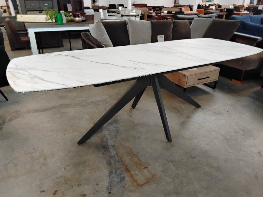 XOOON uitschuif - tafel 90 x 180-240cm. Second Life Wolvega, Ophalen, Glas, 200 cm of meer, 50 tot 100 cm