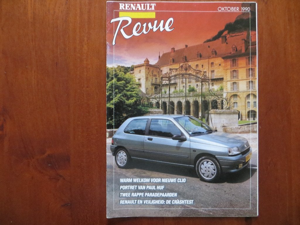 Renault Revue (okt. 1990) nieuwe Clio, Paul Huf, 21 Turbo Q., Ophalen of Verzenden, Nieuw, Renault