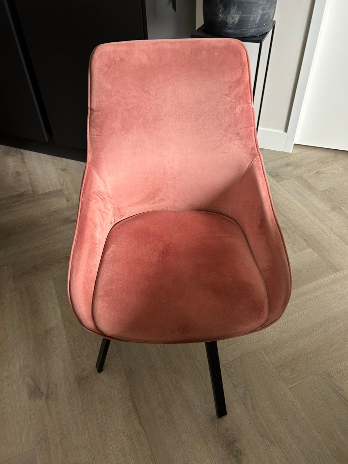 BEAU stoelen 3x Velvet Old Pink en 3x Velvet Green., Huis en Inrichting, Ophalen, BEAU HOME Colection, Overige kleuren, Zo goed als nieuw