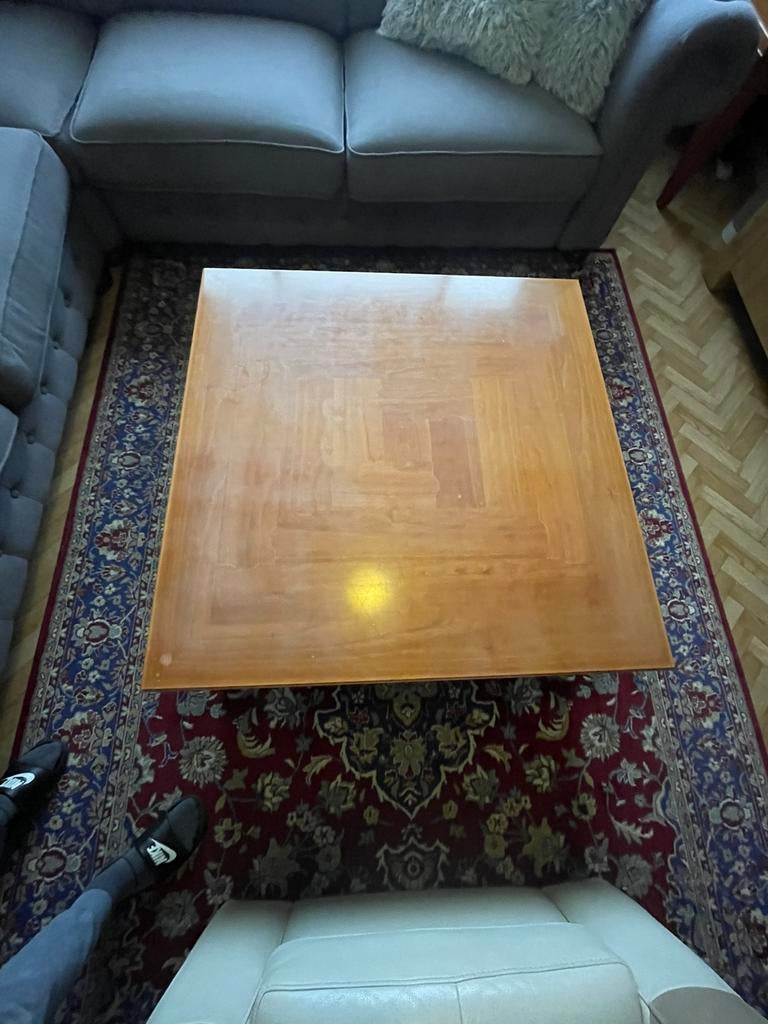 Giorgetti salontafel& bijzettafel vintage kersenhout, Ophalen of Verzenden, Zo goed als nieuw, Rond, 50 tot 100 cm
