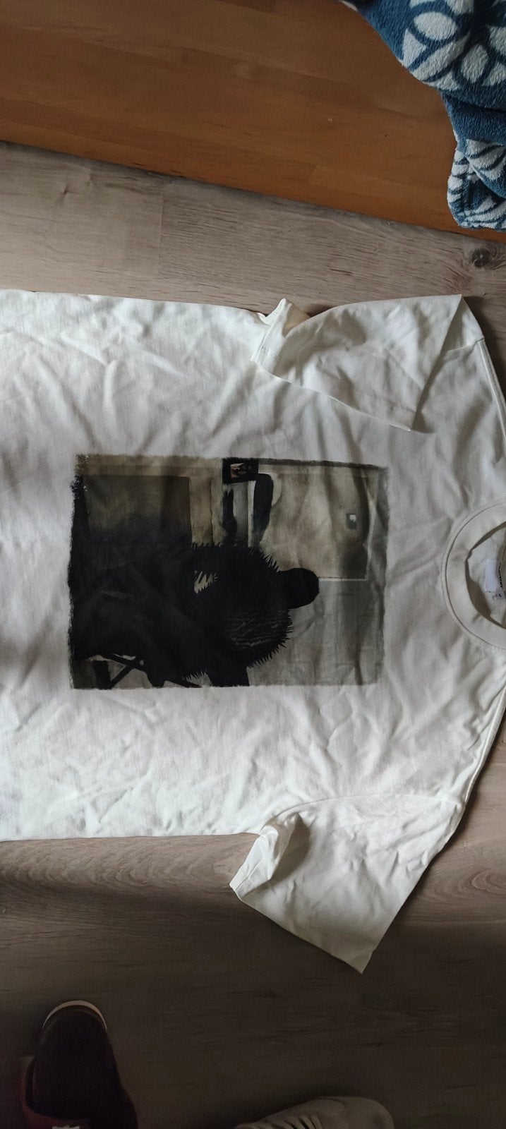 Kanye West Stijl T-shirt met Print, Maat 52/54 (L), Onbekend, Wit, Ophalen of Verzenden