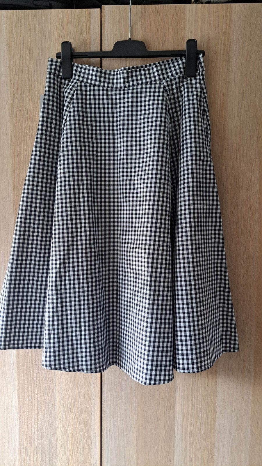 Hearts and Roses rok, zwart wit, Maat 38/40 (M), Zwart, Nieuw, Ophalen of Verzenden
