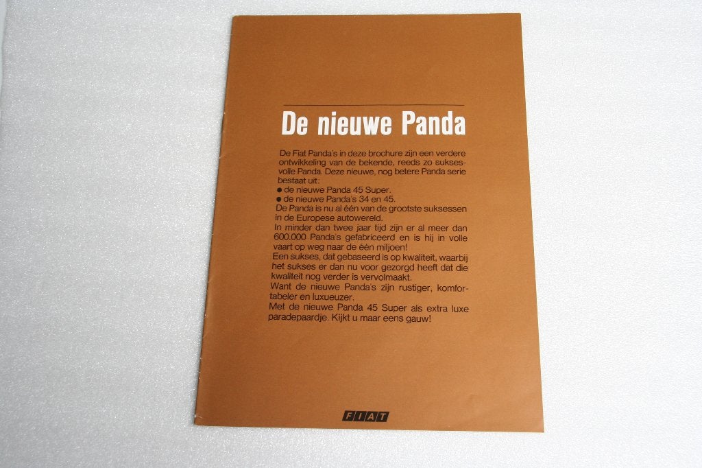 Folder Fiat Panda (04-1983) (53), Boeken, Ophalen of Verzenden, Nieuw, Overige merken