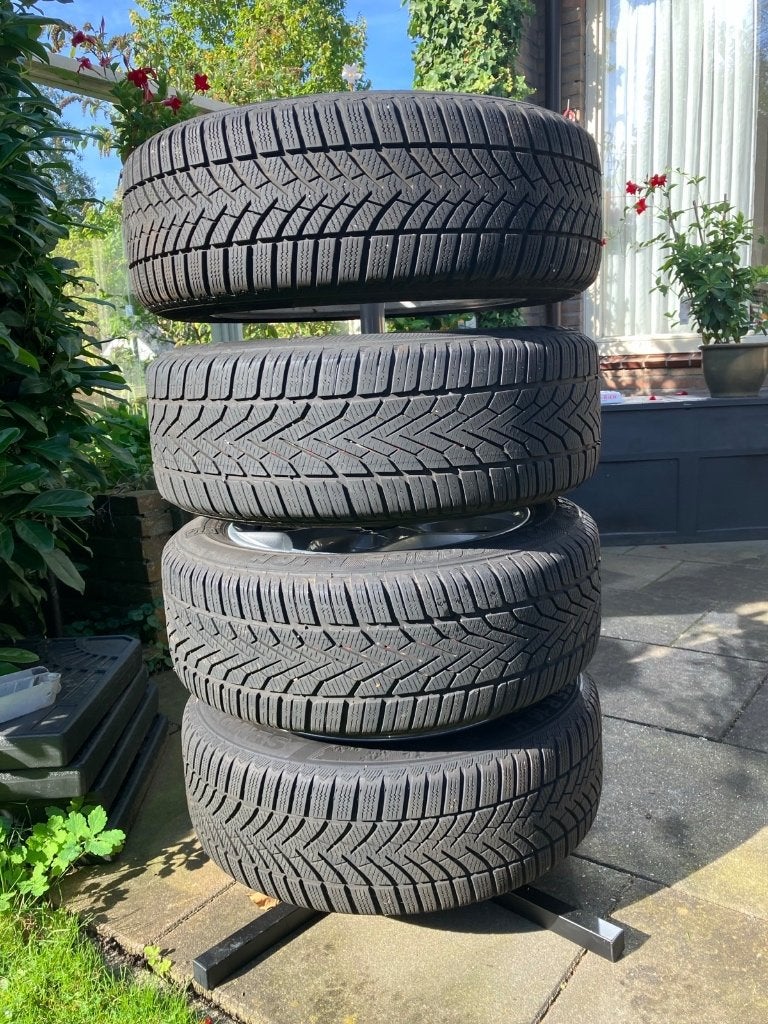 Winterbanden Ford focus, Ophalen, Gebruikt, 16 inch, Banden en Velgen