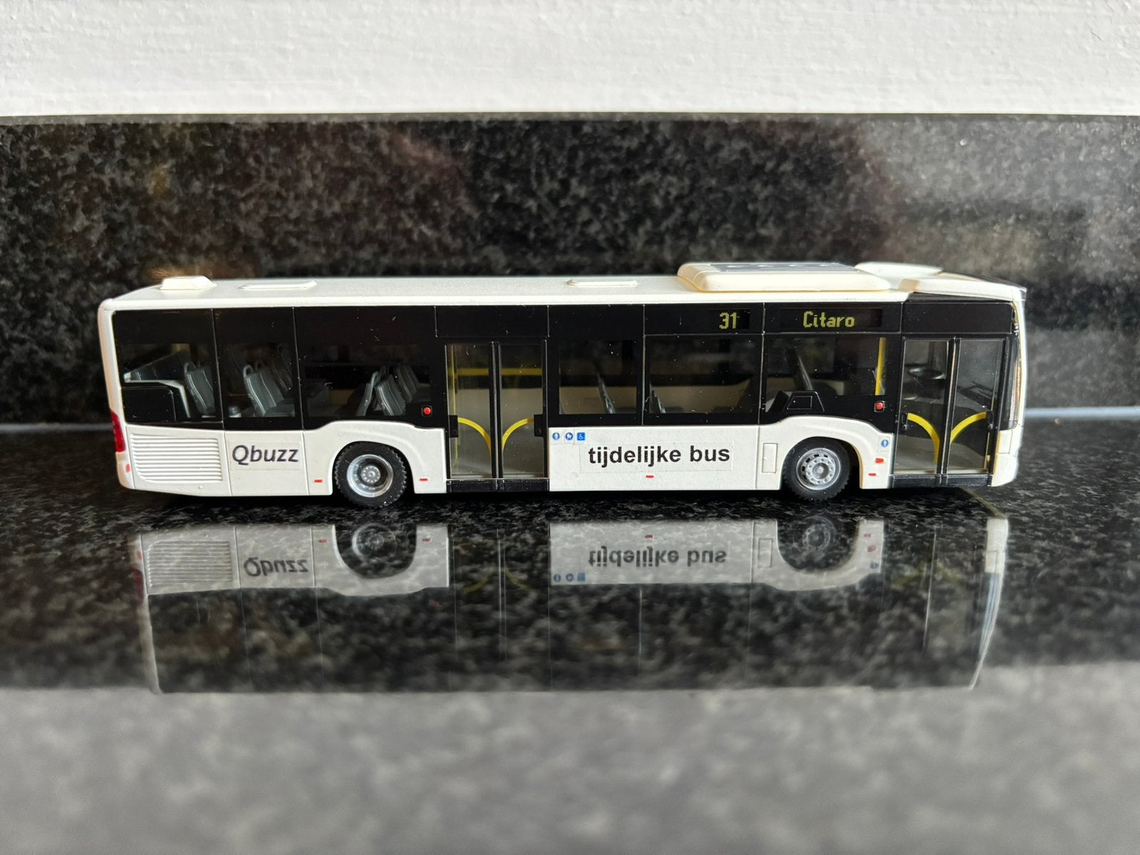 Decals transfer logo set Qbuzz tijdelijke bus ov 1:87 H0, Verzenden, Nieuw, Overige merken