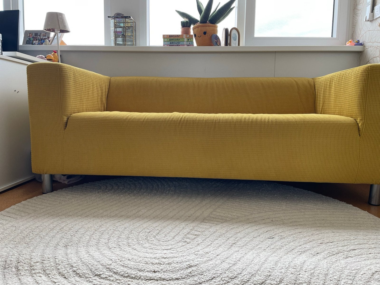 IKEA Klippan 2-zitsbank - Geel, Ophalen, Gebruikt, 150 tot 200 cm, Tweepersoons