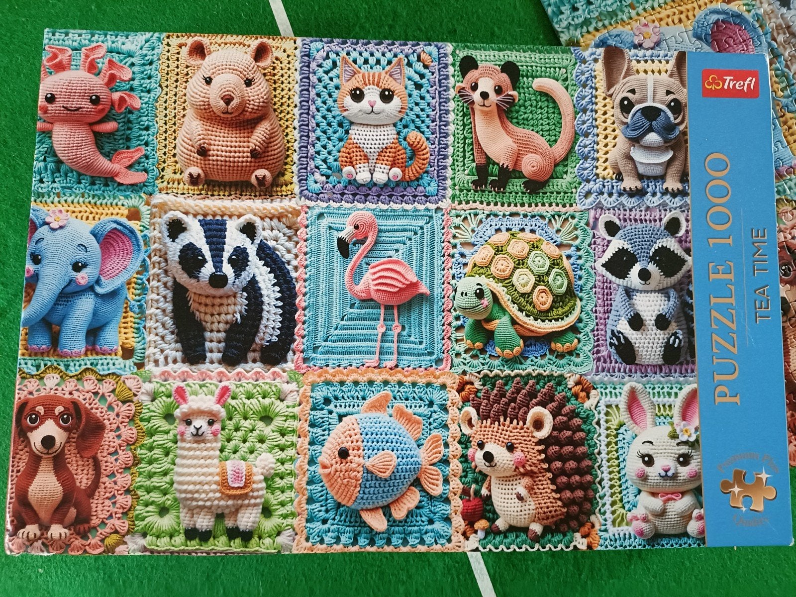 Trefl Legpuzzel 1000 stukjes - Gehaakte Dieren, Ophalen of Verzenden, 500 t/m 1500 stukjes, Zo goed als nieuw, Legpuzzel